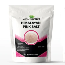 Mayan's Secret Himalayan Pink Salt, 2.5 Lbs - Extra Fine | Trace Minerals