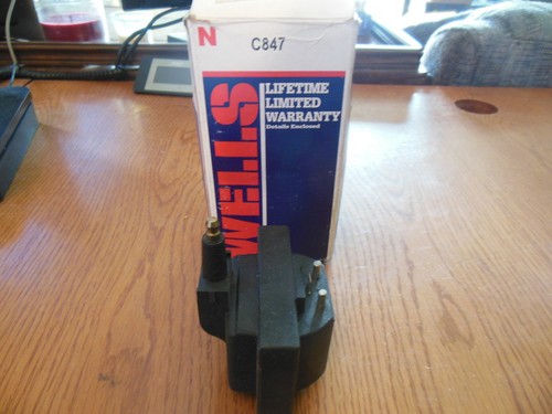 Wells C847 Ignition Coil For Some 84-90 Eagle, Jeep & Renault And 88-95 Volvo - 第 1/1 張圖片