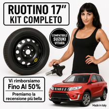 Kit Ruotino Di Scorta Suzuki Vitara 2015-2025 17" + Pomello Omaggio Incluso