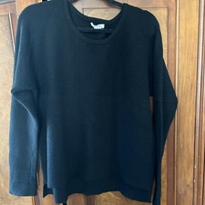 Helmut Lang Women's Wool Blend Ribbed Hi Low Sweater Size Large