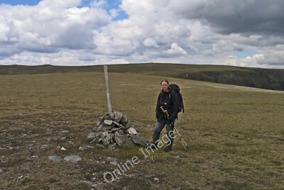 Photo 12x8 Cairn and summit plateau of Beinn Sgiath Crathie/NN5894 OS map c2007