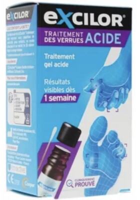 Gel Excilor Traitement Des Verrues Mains & Pieds - 4ml - Acide - Neuf