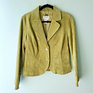 lime green suede jacket