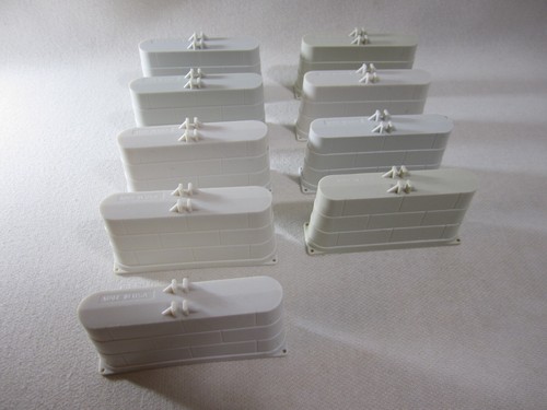 9PC Vintage 1970’s TYCO Slot Car SUPPORT PIER TRESTLE Bridge 1 1/2" Tall 3” USA
