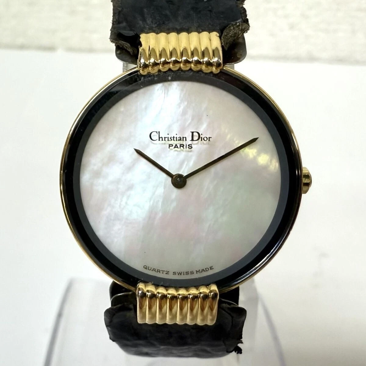 [Exc+5] Montre Femme Christian Dior 46 153 3 Bagheera Cadran Noir Quartz Occasion