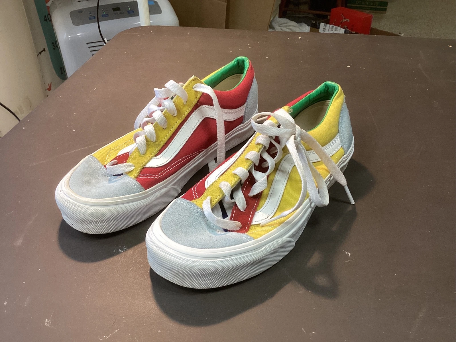 Scarpe da ginnastica Vans Unisex Off The Wall 500714 blu rosso giallo taglia M 4 5 W 6