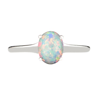 Natürliche 2,00 Karat Opal Ovale Form Ohrstecker 14K Gelbgold Wert $ 595