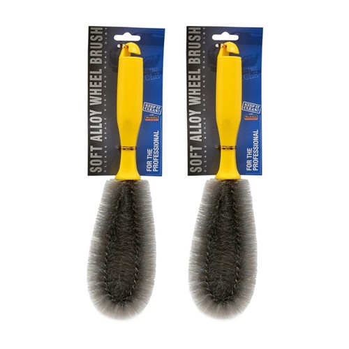 2 x Car Bike Alloy Wheel Cleaning Brush Soft Bristles Quality Wheel