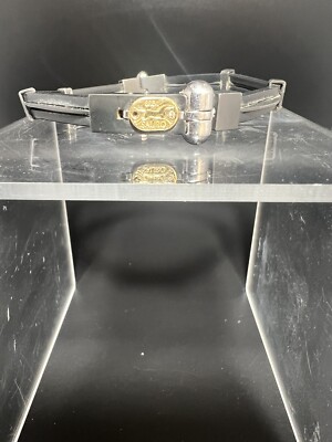 Preowned BREV SAURO Carbon Fiber  And 18k Gold Bracelet