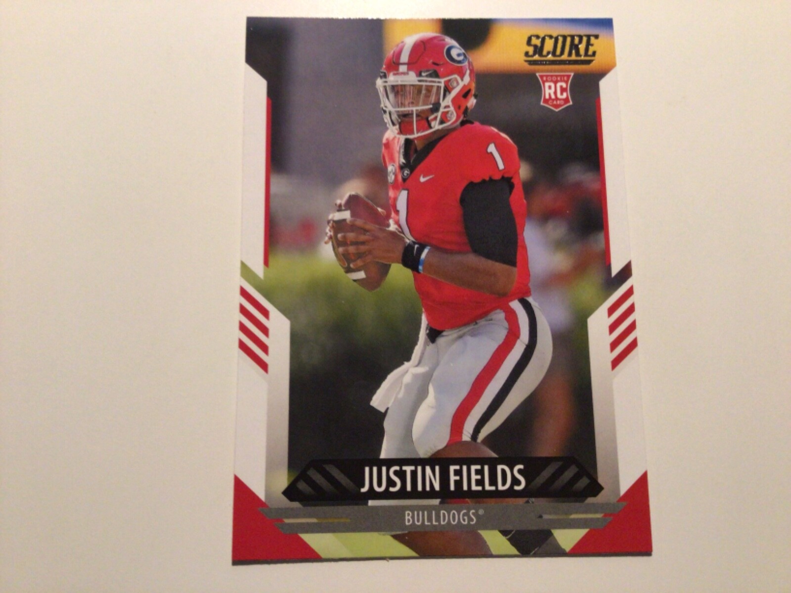 2021 Score Rookie Base #360 Justin Fields - Georgia Bulldogs RC