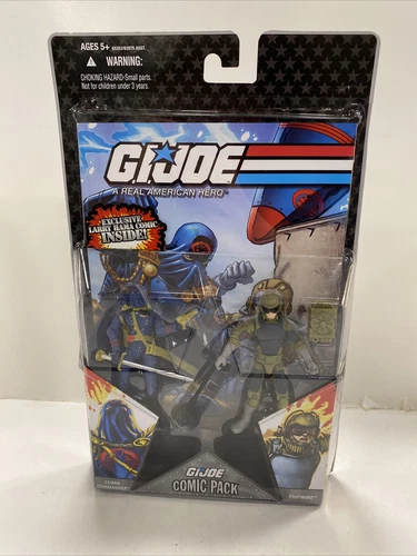 GI Joe Comic Pack Cobra Commander & Tripwire 25th Anniv. Sealed NEW on Card