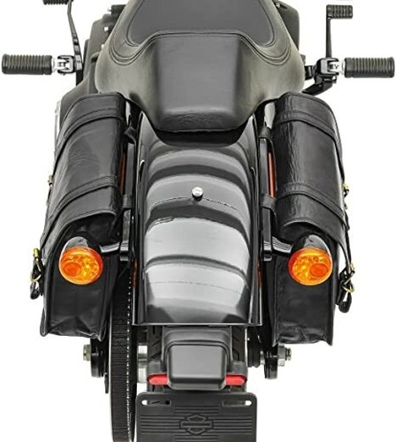 2 Stk Leder Satteltaschen für Royal Enfield Bullet Himalaya Fahrrad Bags - Bild 5 von 11