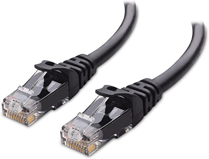 High-Speed Cat6 Ethernet Cable 10Gbps 100FT Black for Reliable Networking-image