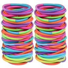 120 Pcs No Damage Elastics Hair Ties, Assorted Hair Bands Assorted A 120 PCS 
