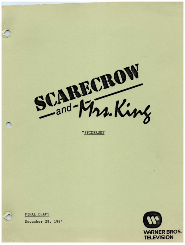 SCARECROW & MRS. KING SERIES SPIDERWEB SCRIPT KATE JACKSON (copy)