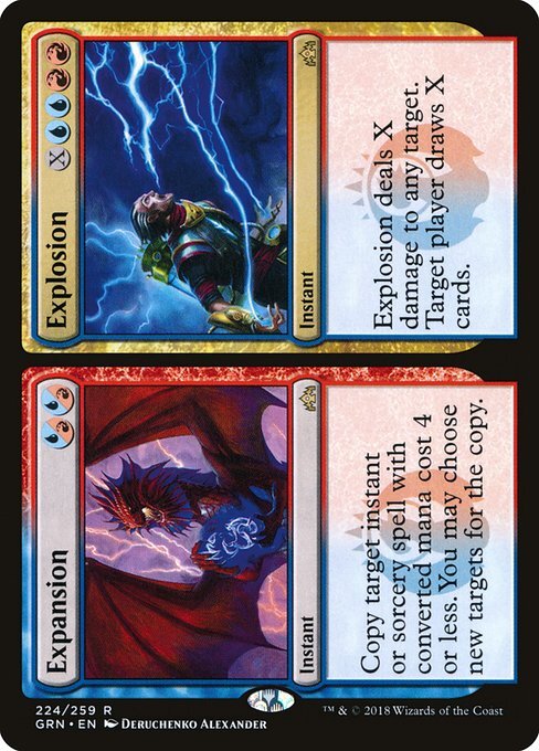 Expansion // Explosion 1x FOIL GRN MTG Guilds of Ravnica Rare MINT blue red Expansion // Explosion 1x FOIL GRN MTG Guilds of Ravnica Rare MINT blue red
