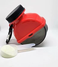 Portable Supplement Powder Storage Container/Funnel Keychain Gym Free Shipping