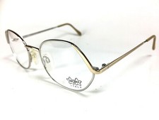 NEW Luxottica Bianca Eyeglasses White GEP Italy NOS 52-19-130