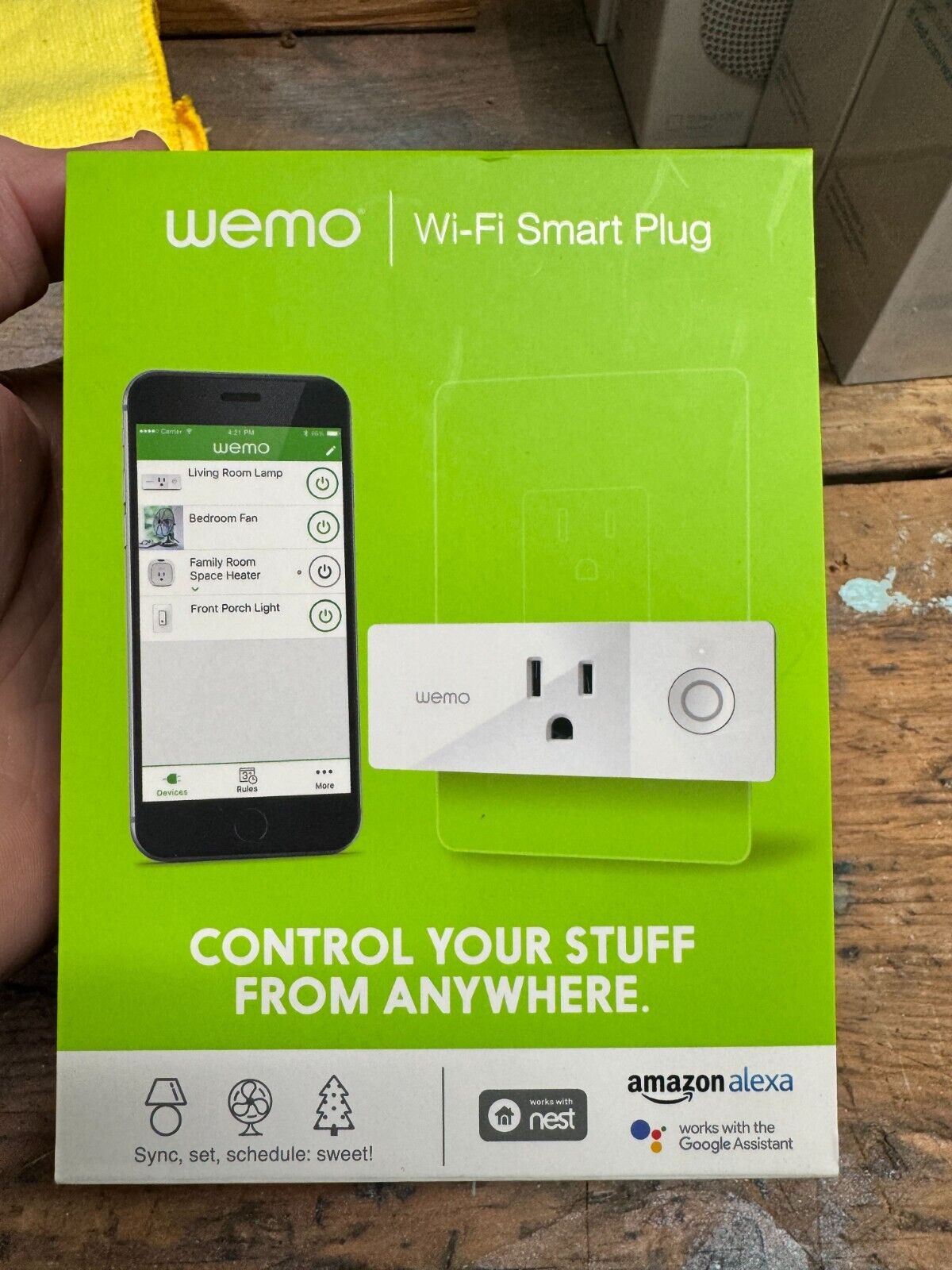 WeMo WiFi Enabled Mini Smart Plug - White (F7C063)