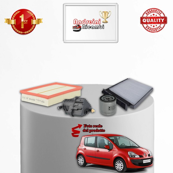 Kit Wartung 4 Filter FüR Renault Modus 1.5 DCI 60KW 82CV Ab 2004-image