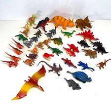 Dinosaurs Prehistoric Animal Figures Toy Lot of 39 Pterodactyl Triceratops