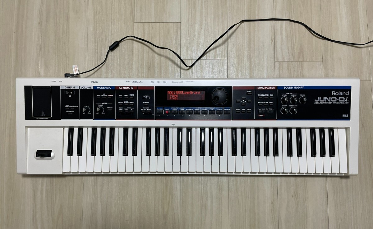 Roland シンセサイザー JUNO-Di ホワイト Roland JUNO-Di 61-Key Synthesizer - White | Sweetwater