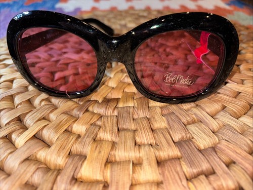 BOB MACKIE WOMEN'S UV oversized, rose, black frame, sunglasses fashion glasses - 第 1/7 張圖片