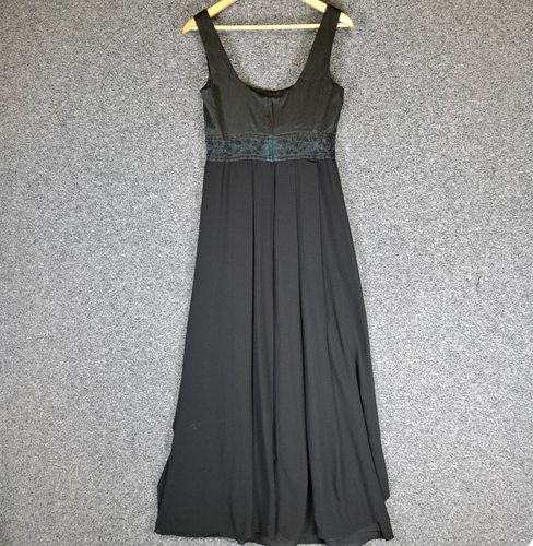 Lisa Ho Womens Maxi Dress Size 12 Black Beaded Formal Event Occasion - Picture 13 of 15