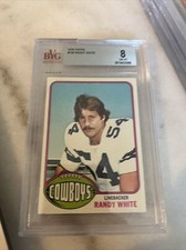 1976 Topps - #158 Randy White (RC) Rookie Dallas Cowboys BVG 8