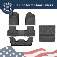 Floor Mats & Trunk Cargo Liner for 2023- 2025 Honda Pilot All Weather TPE Liners