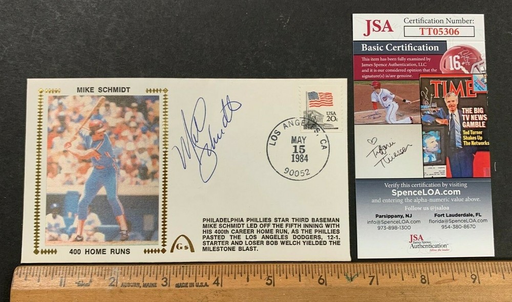 VINTAGE FIRST DAY COVER *MIKE SCHMIDT* W/JSA COA MINT CONDITION!! (AA)