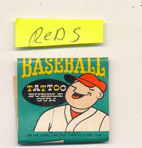 Cincinnati Reds Logo 1960 Topps Tattoo Unopen Pack Ae25 Ebay