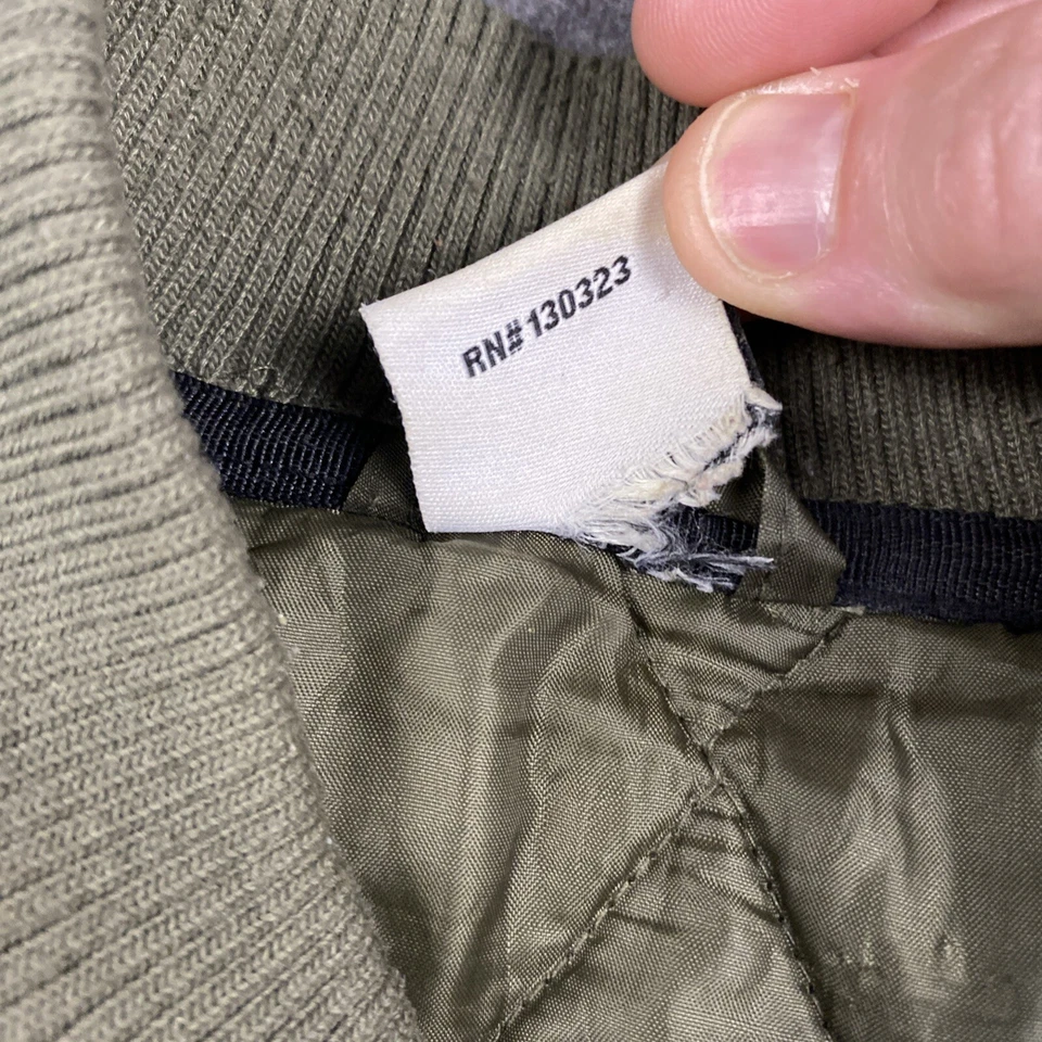 DC Shoe Co. Quilted Puffer Jacket Men's Small Dusty Olive Embroidered Logo *read - Image 3 of 4