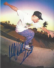 MIKE VALLELY SKATEBOARD LEGEND SIGNED 8X10 PHOTO L w/COA BONES BRIGADE PROOF