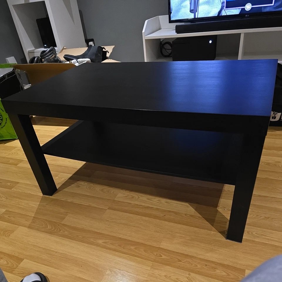 Ikea LACK Coffee Table Black / Brown 90x55cm Very Good Condition 90% New, photo 2 of 2
