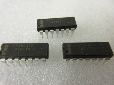 National CD4011BCN Quad 2 Eingänge NAND Gatter/4-Gang Gate IC DIP-14 UK LAGER x8 Stück