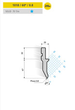 Euram 1018 60 deg phase Press Brake Top Tool Sheet Metal
