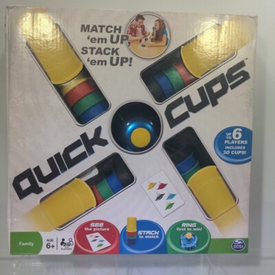 Spin Master QUICK CUPS Family Game Match 'em up Stack 'em up Ages 6+ #ML