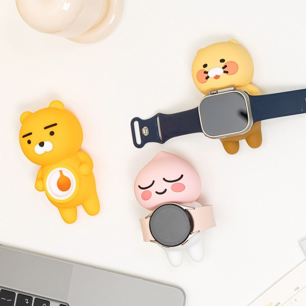 Kakao Friends Apple & Galaxy Watch Charging Stand - 3type Official License