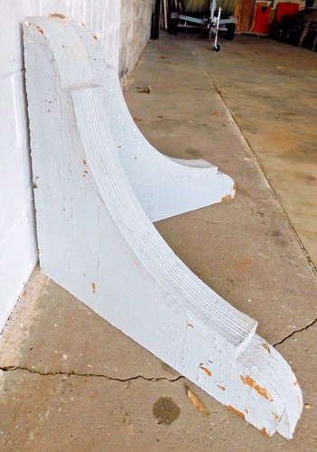 1800's Wooden CORBELS / BRACKETS Very Large Beaded Design VICTORIAN Style ORNATE - Picture 6 of 12