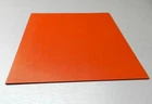 Silicone Rubber Sheet High Temp Solid Red/Orange Pad Commercial Grade 8x8 x 1/8"