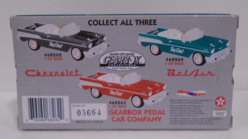 GEAR BOX #68262 1/43 SCALE 1957 CHEVY BEL AIR LIMITED EDITION NEW IN BOX - Picture 4 of 4
