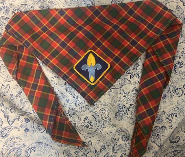 elos Boy Scout Official BSA Uniform Plaid Neckerchief Scarf eBay