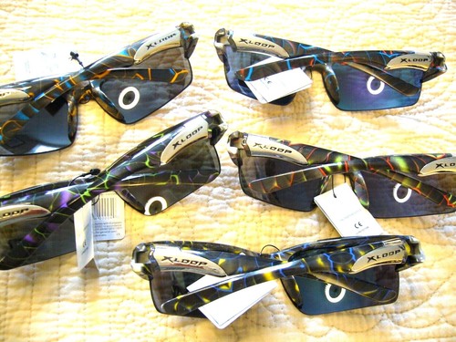 Men's Sunglasses Spider Web Design 1/2 Rim Mirrored Women's Sunglasses XL-2728 - Picture 5 of 24