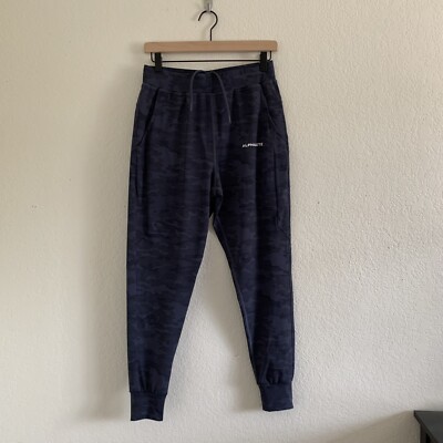 Alphalete Men's Premium V2 Jogger Black Gray Camo Pants Gym