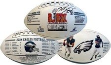Dallas Goedert Autographed Eagles 2024 Super Bowl LIX Fanatics Authentication