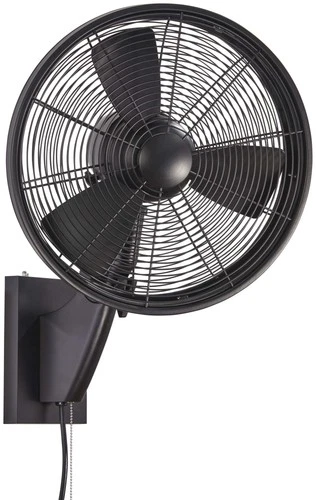 MinkaAire Anywhere Black 15" Diameter 3 Speed Indoor / Outdoor Wall Mount Fan - Picture 8 of 8