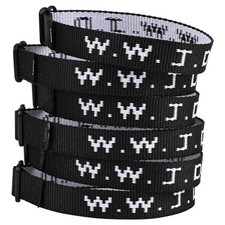 Pmormyy 6PCS WWJD Bracelet Pack for Women Men, Christian Jesus Gifts Black