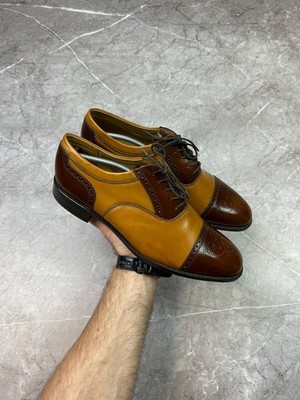 Loake Lifestyle ''Woodstock'' Two-Tone Leather Oxford Brogues UK 9 G / US 10