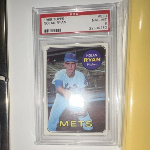 Topps 1969 High # Nolan Ryan #533 PSA 8 New York Mets Baseball Card 2nd year